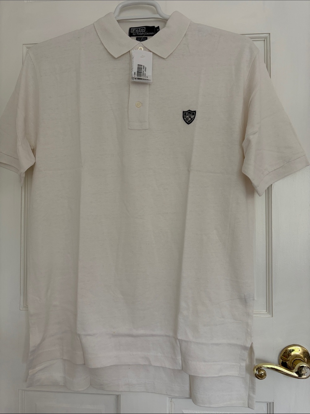 Vintage Ralph Lauren Men’s white Short-Sleeve Polo